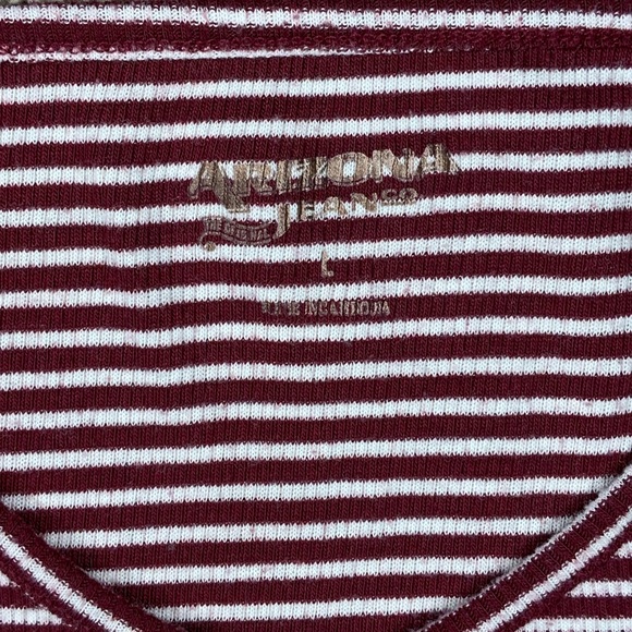 Arizona Red and White Striped Tank Top - Picture 4 of 6